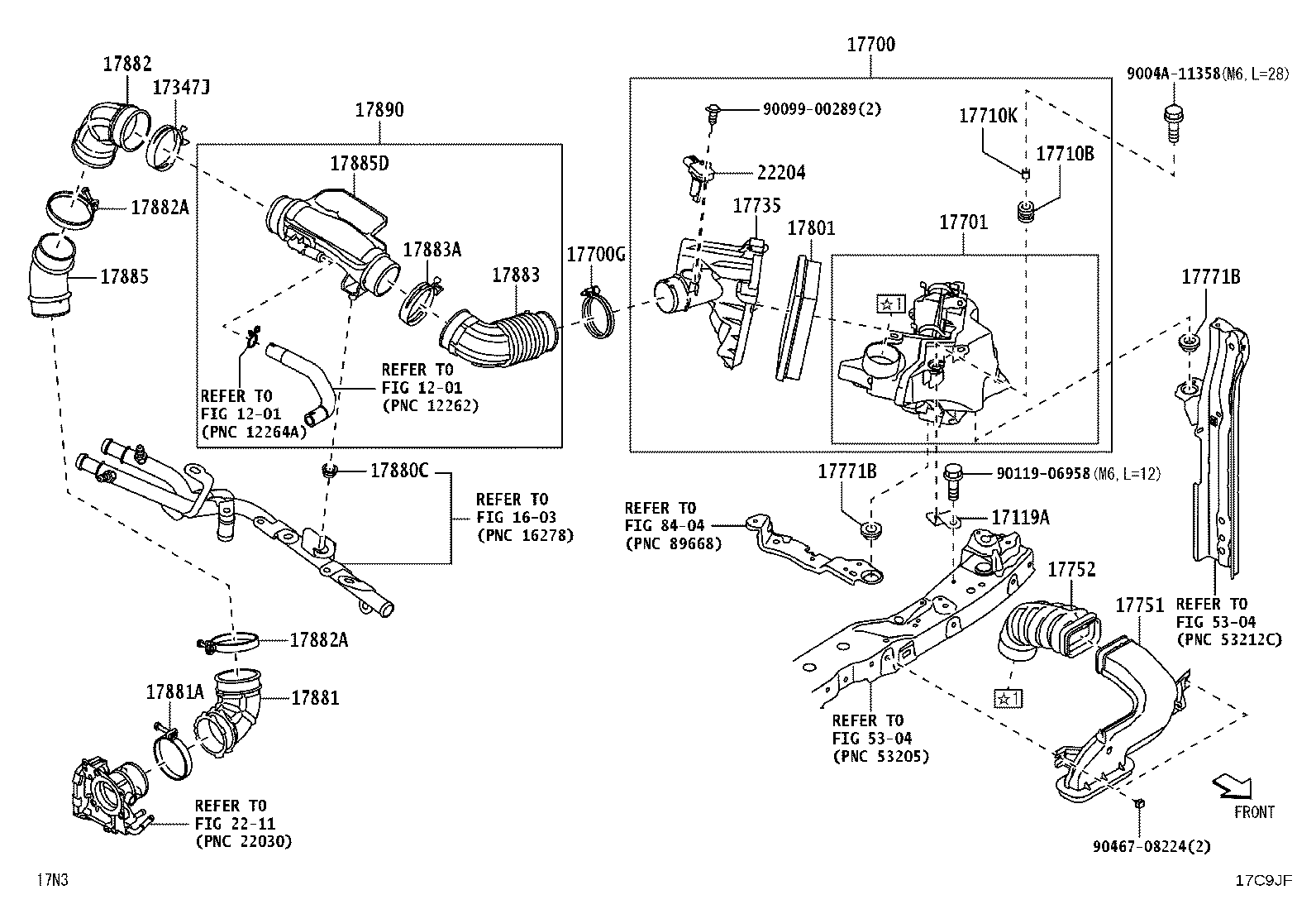 22204-B0010 METER SUB-ASSY, INTAKE AIR FLOW product image