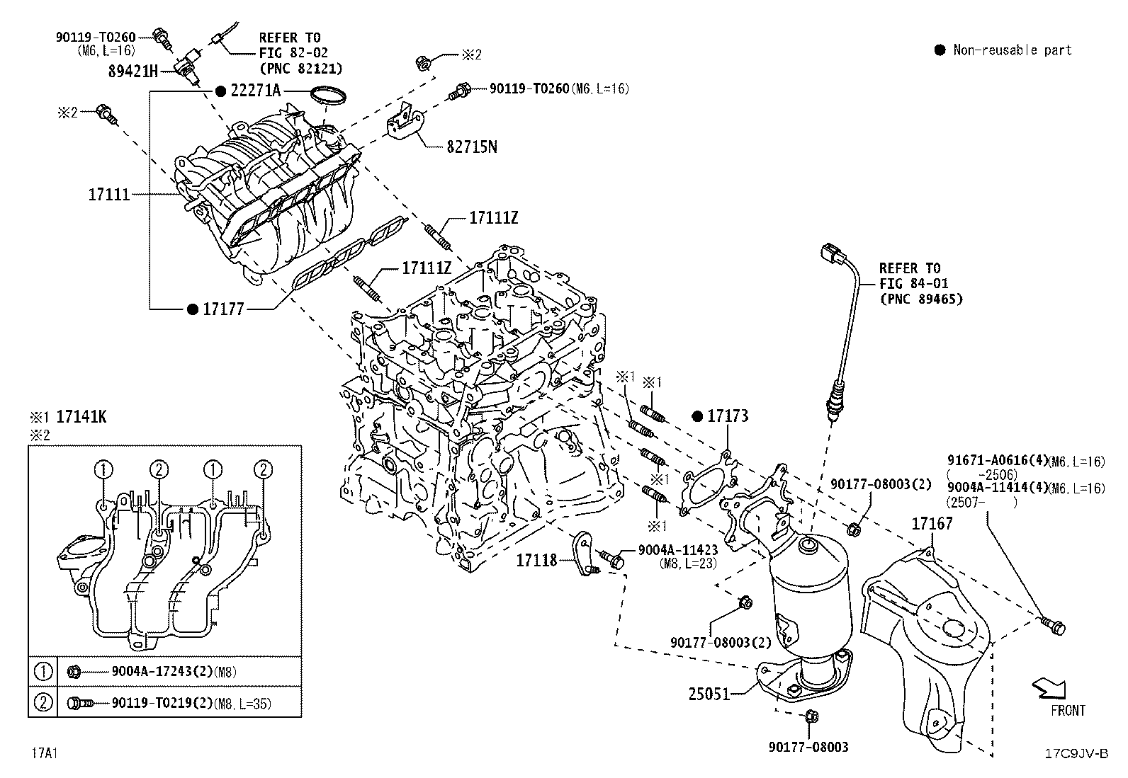 17119-BZ041 STAY, MANIFOLD, NO.2 product image
