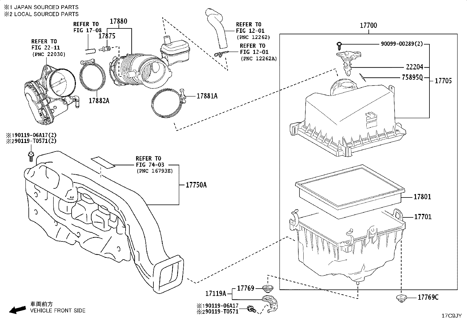 17705-F0060 CAP SUB-ASSY, AIR CLEANER product image