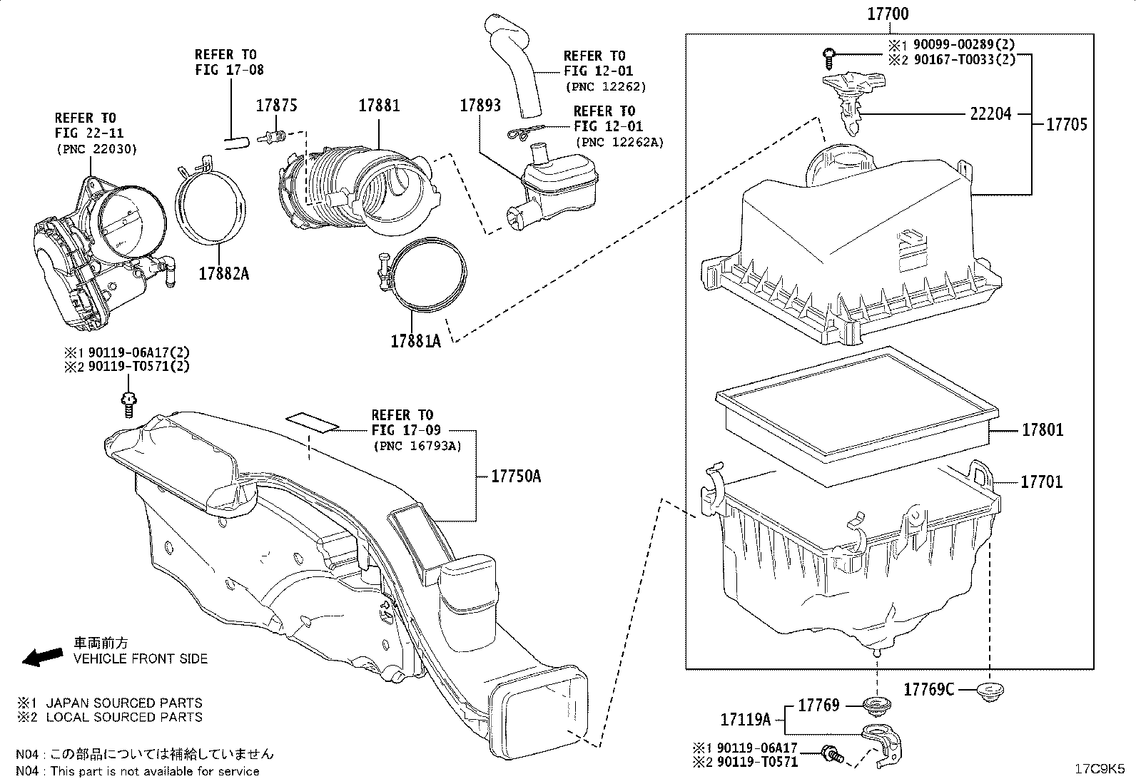 17705-F0060 CAP SUB-ASSY, AIR CLEANER product image