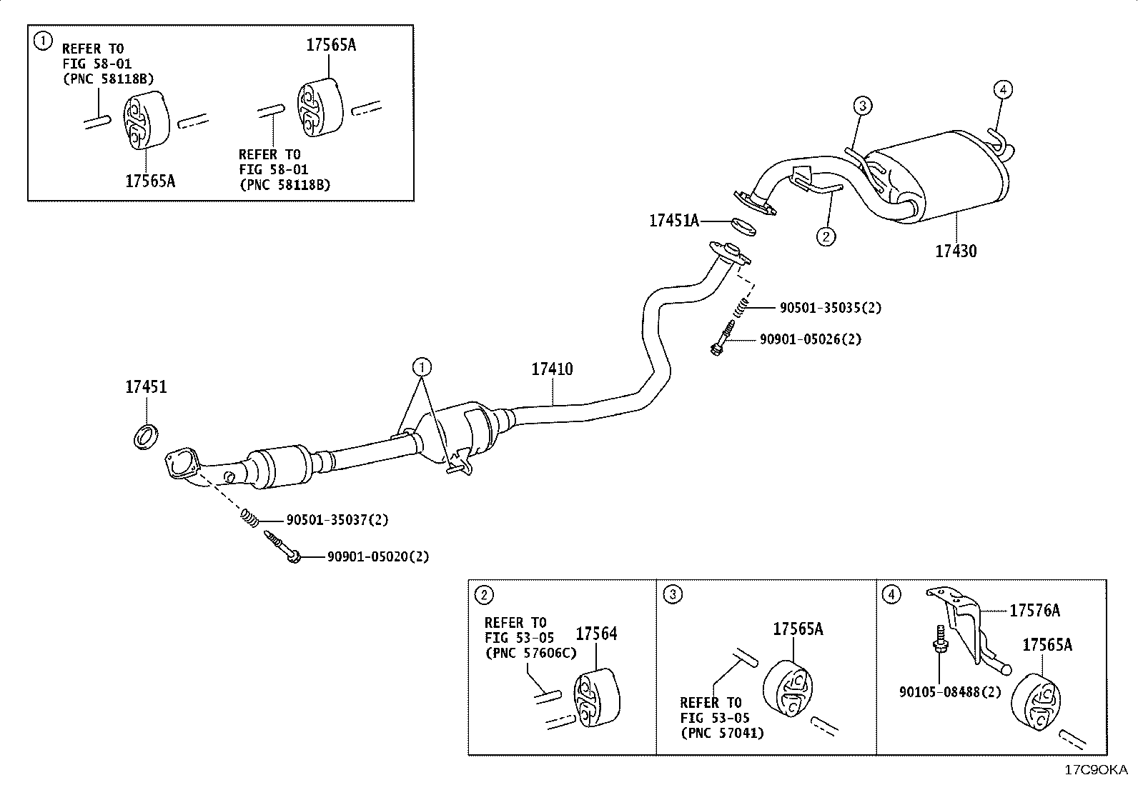 17430-24580 PIPE ASSY, EXHAUST, TAIL product image