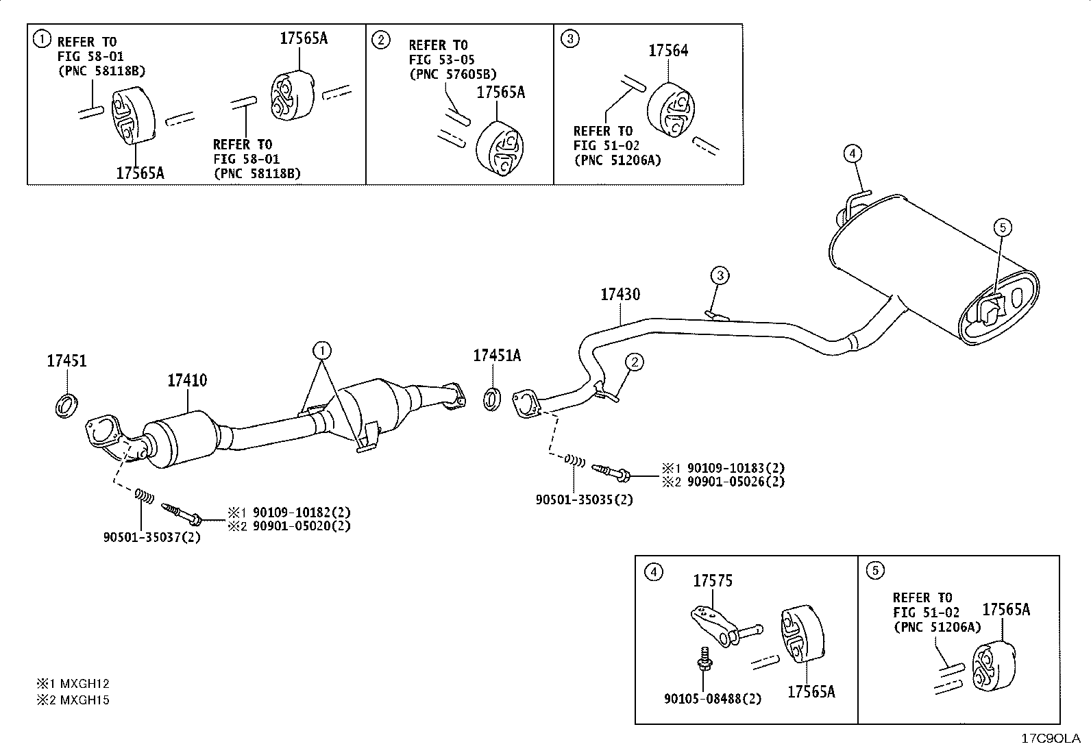 17430-24580 PIPE ASSY, EXHAUST, TAIL product image