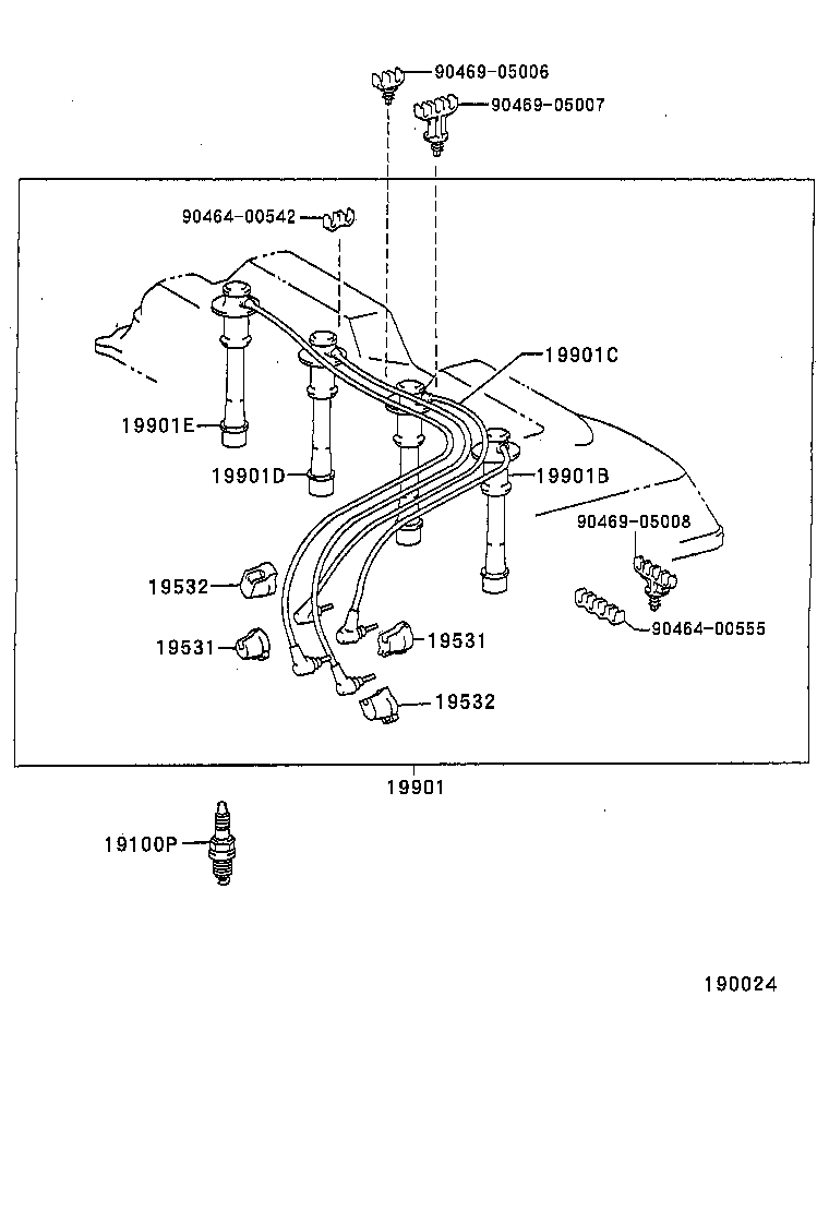 19968-75010 BRACKET, IGNITION COIL product image