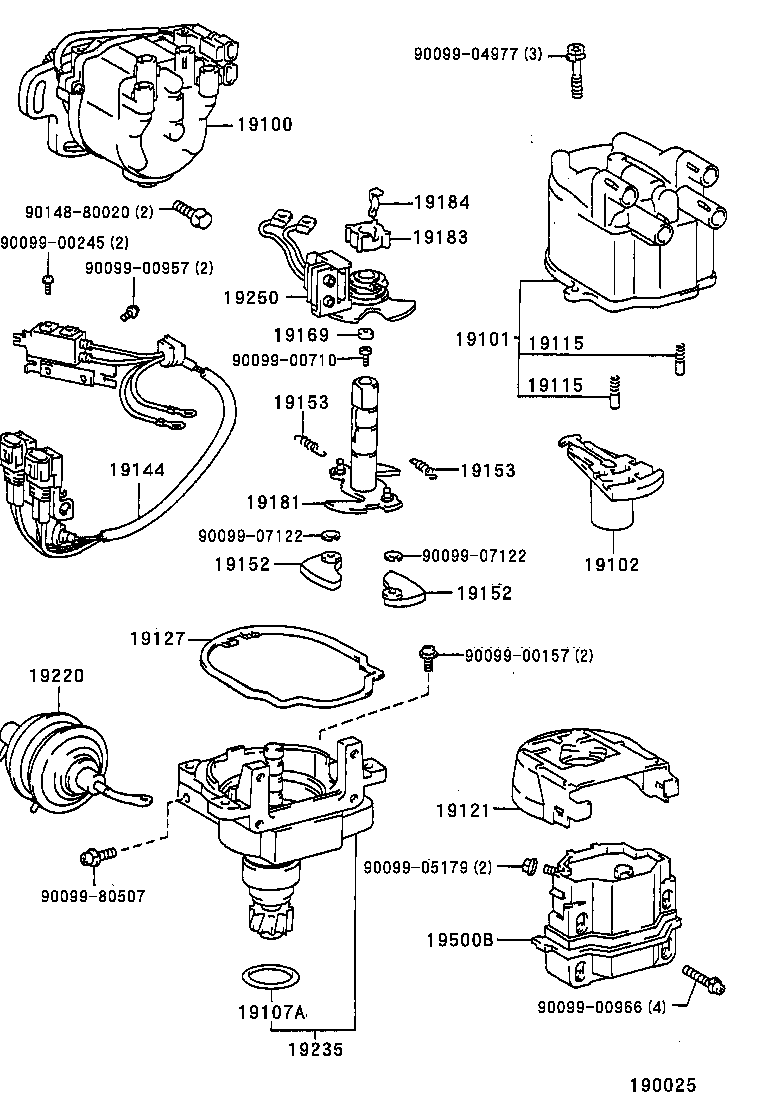 19030-72090 DISTRIBUTOR ASSY product image