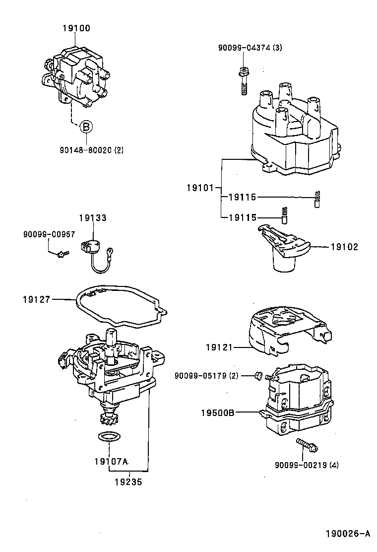 90919-02237 COIL ASSY, IGNITION product image