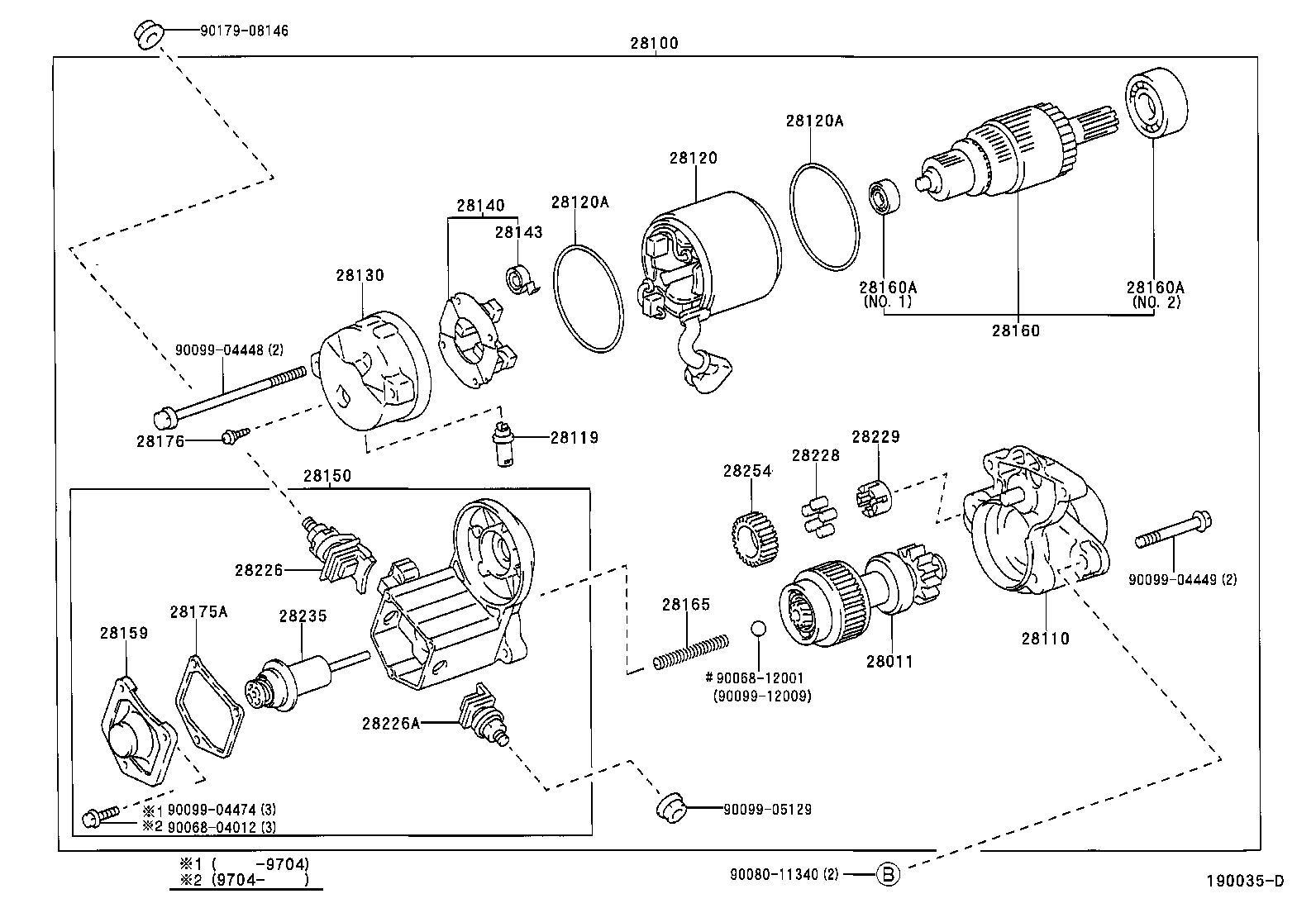 Toyota 28140-03020 HOLDER ASSY, STARTER BRUSH
