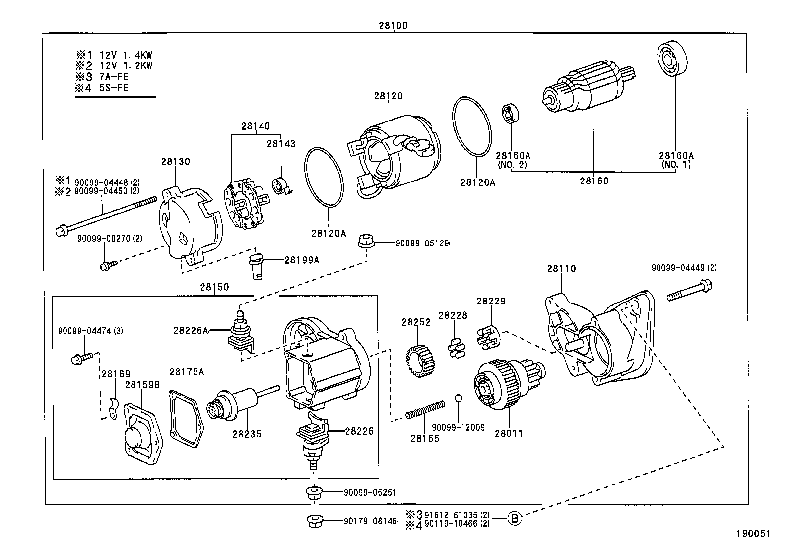 28150-74130 SWITCH ASSY, MAGNET STARTER product image