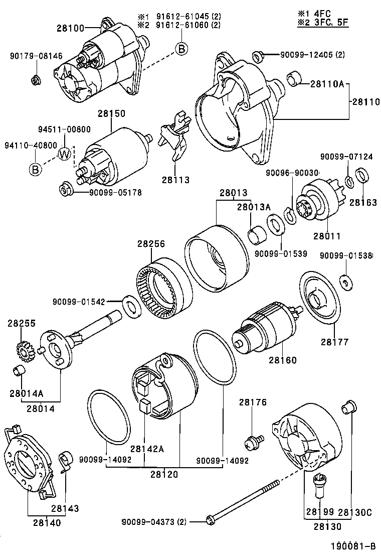 Toyota 28120-70050 YOKE ASSY, STARTER