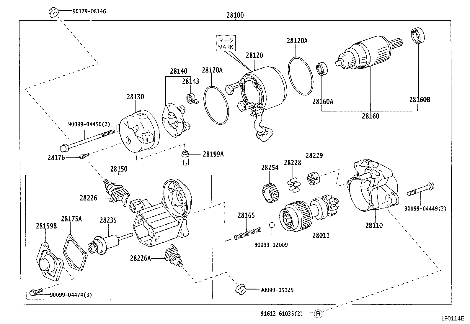 28100-74270 STARTER ASSY product image
