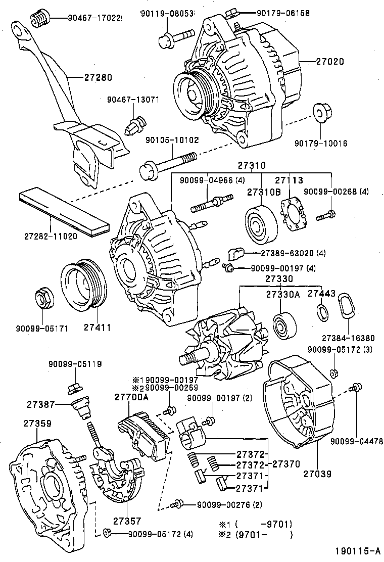 Toyota 27330-64570 ROTOR ASSY, ALTERNATOR