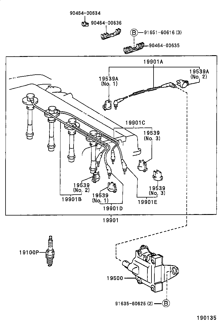 19590-16030 CORD, COIL RESISTIVE product image