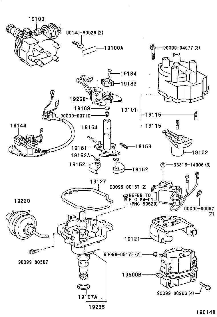 19020-75030 DISTRIBUTOR ASSY product image