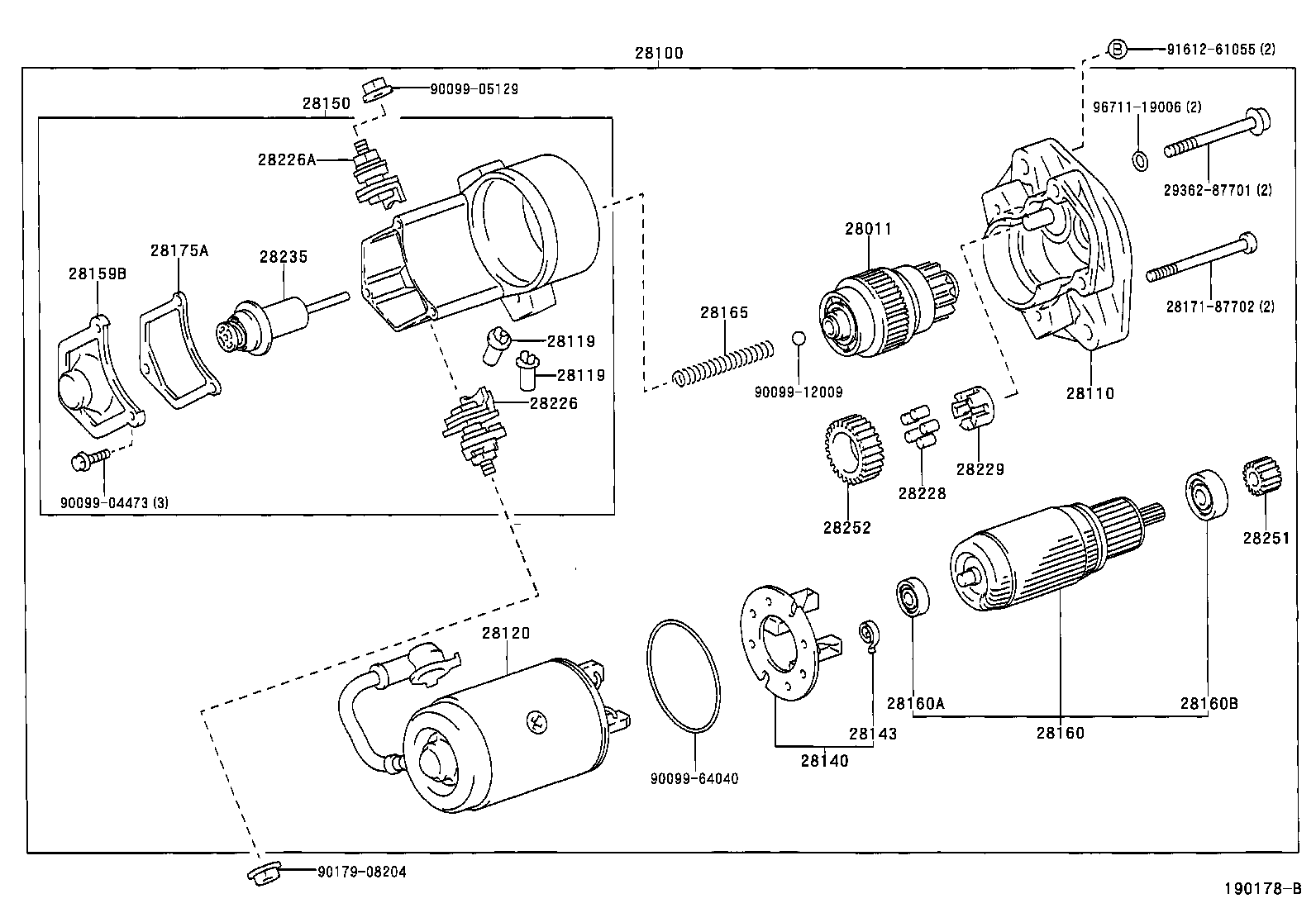 28110-13120 HOUSING ASSY, STARTER DRIVE product image