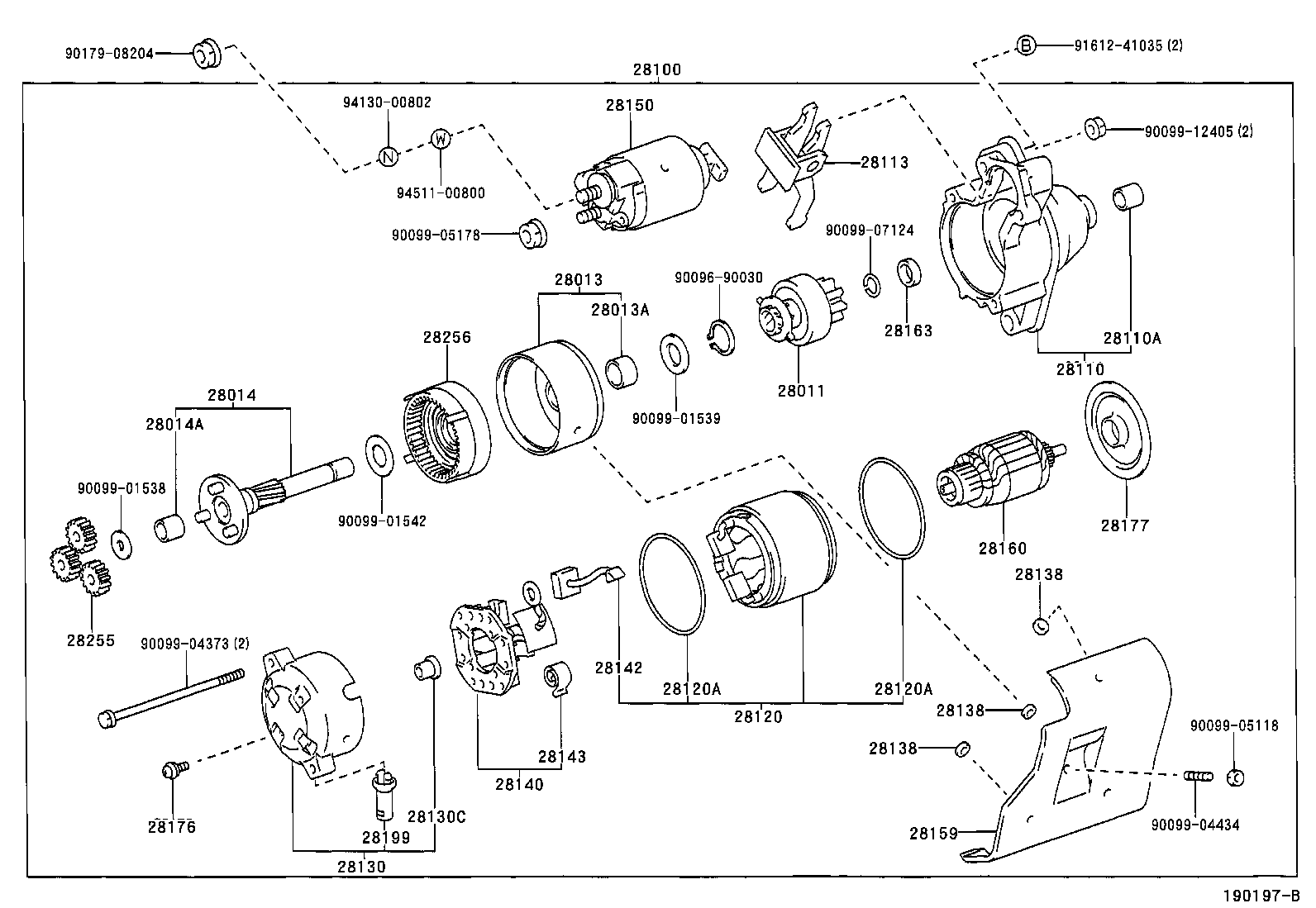 28150-54440 SWITCH ASSY, MAGNET STARTER product image