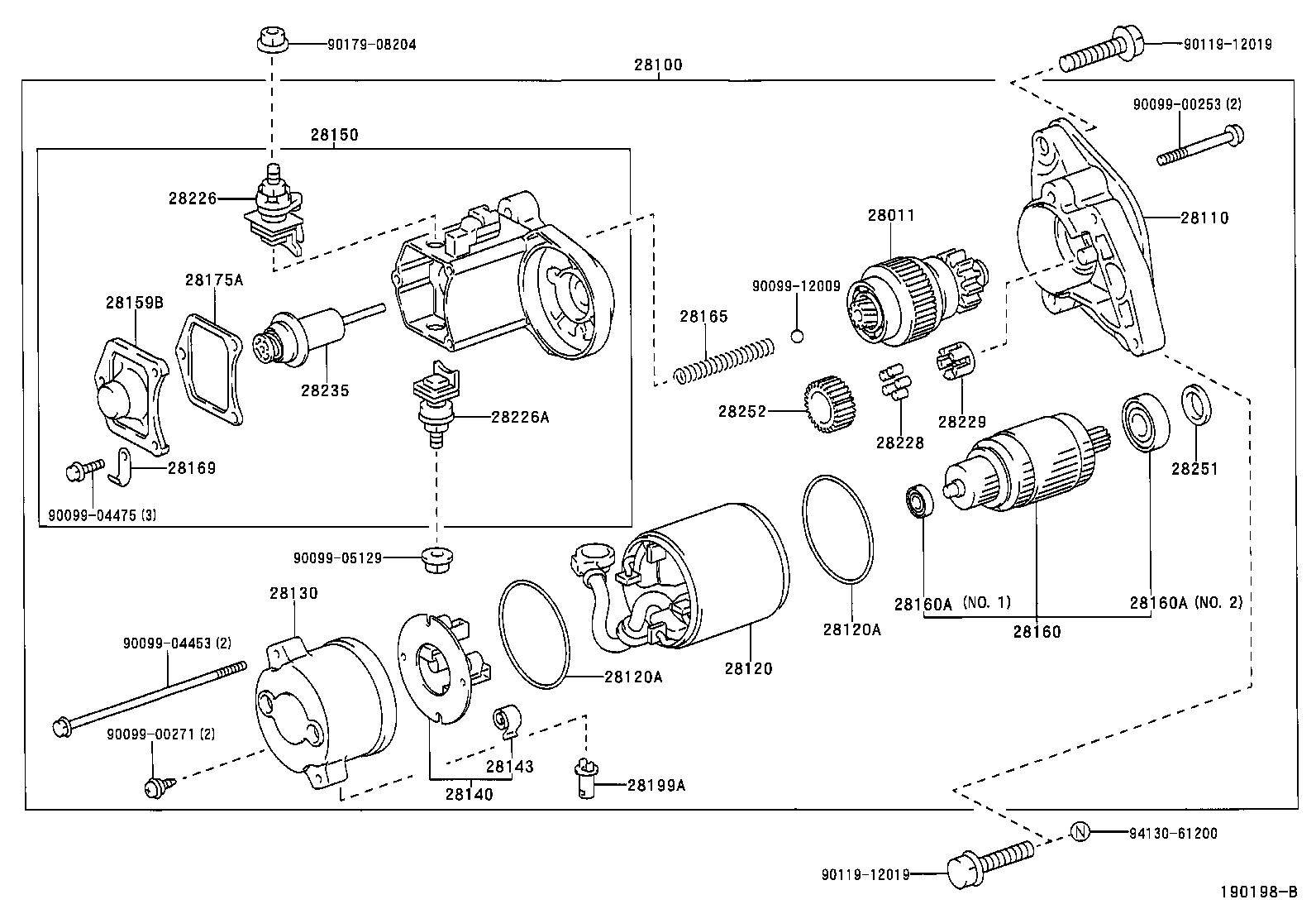 28150-54440 SWITCH ASSY, MAGNET STARTER product image