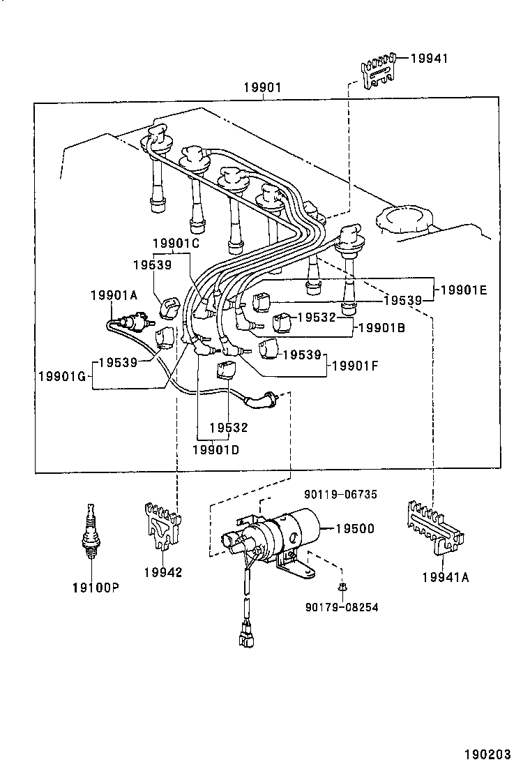 19500-70030 COIL ASSY, IGNITION product image