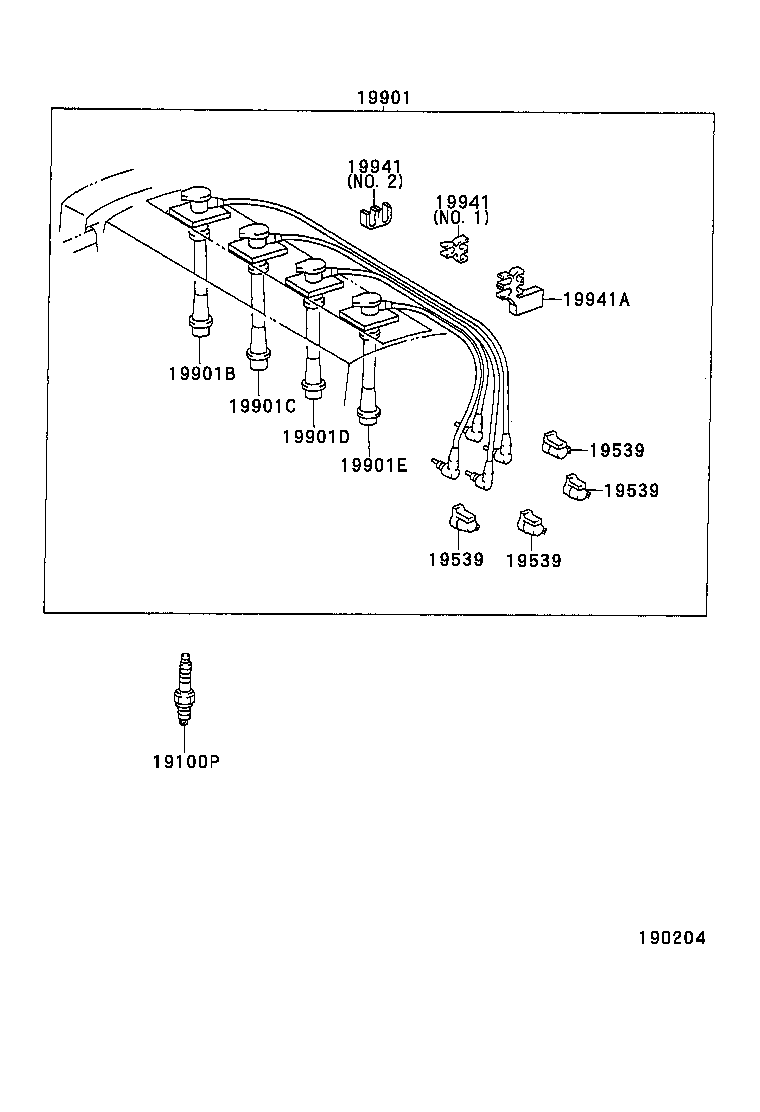 90080-91161 PLUG, SPARK product image