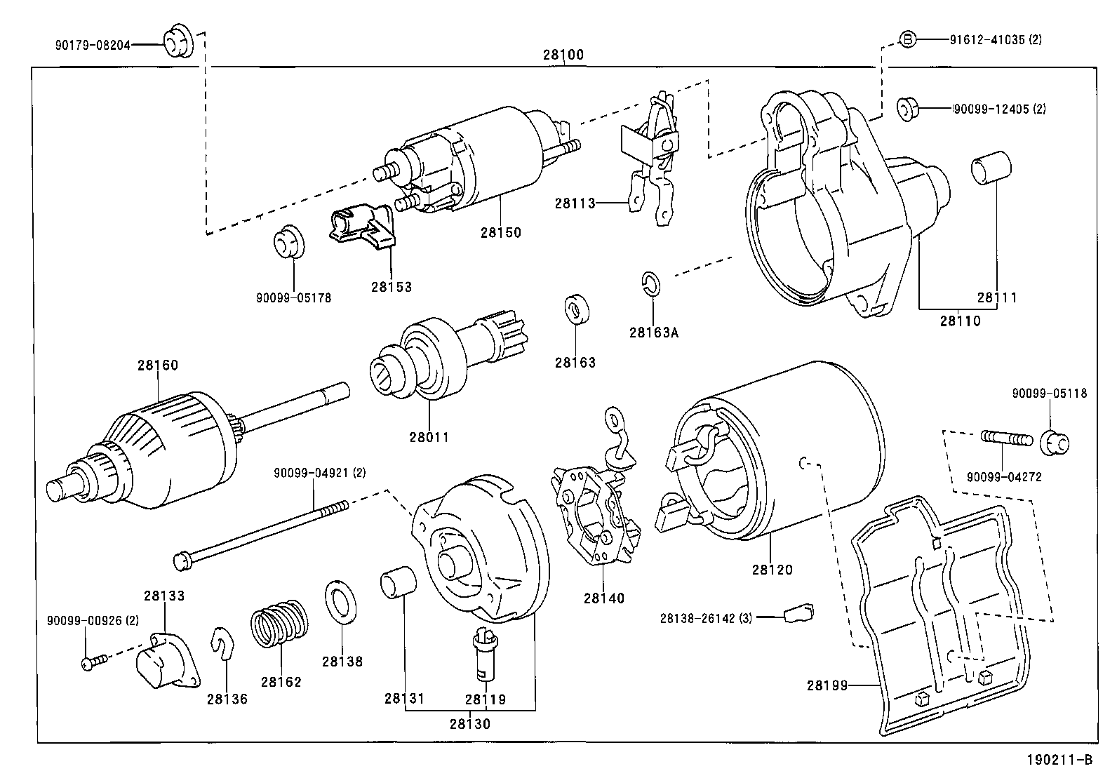 28150-74170 SWITCH ASSY, MAGNET STARTER product image