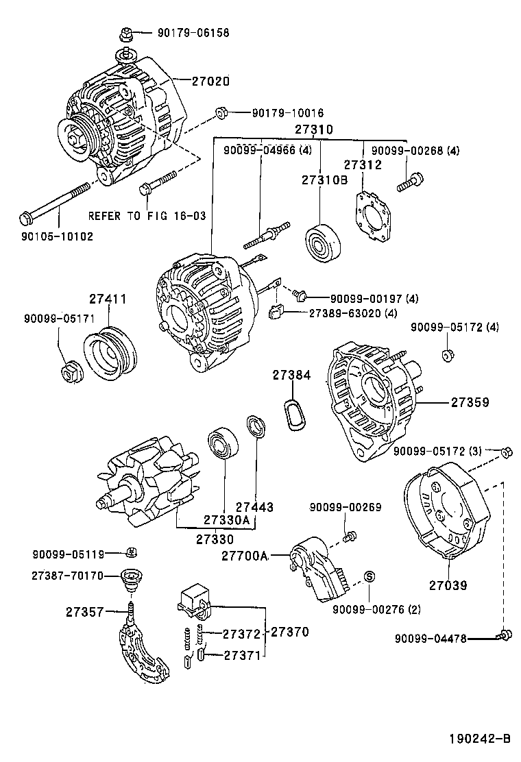 27060-64080 ALTERNATOR ASSY product image