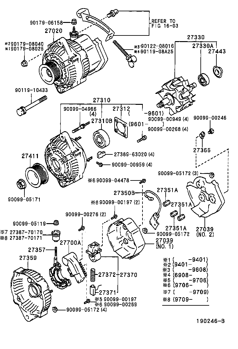 27310-43052 FRAME ASSY, DRIVE END, ALTERNATOR product image