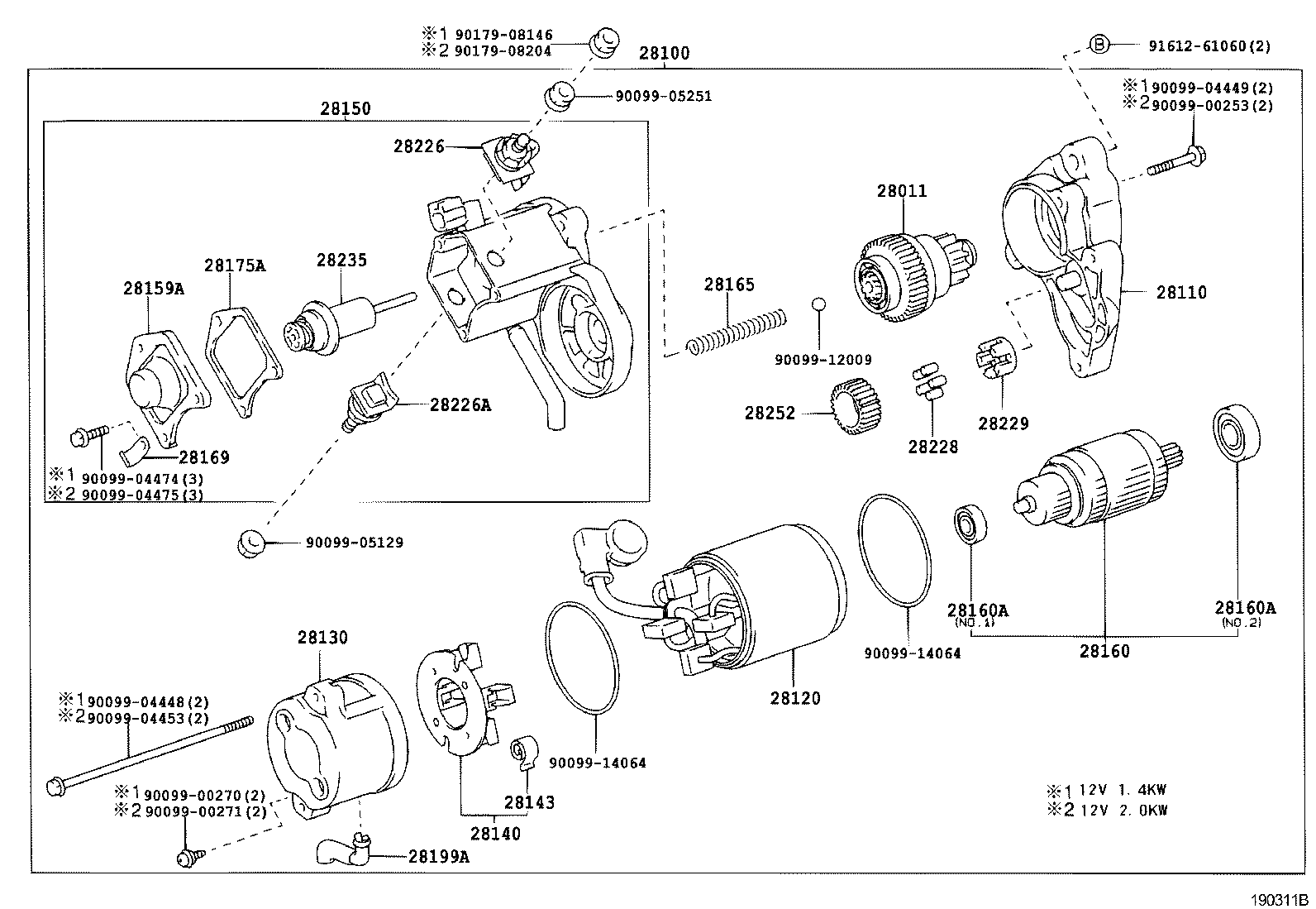 28150-32010 SWITCH ASSY, MAGNET STARTER product image