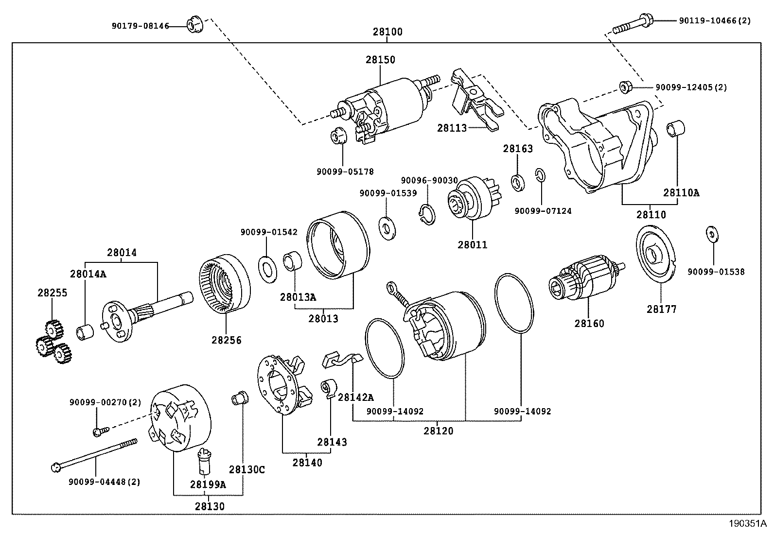 28115-26040 HOUSING ASSY, STARTER DRIVE product image