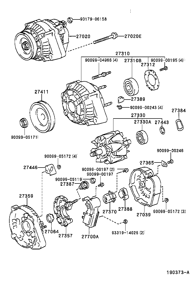 27039-02100 COVER, ALTERNATOR REAR END product image
