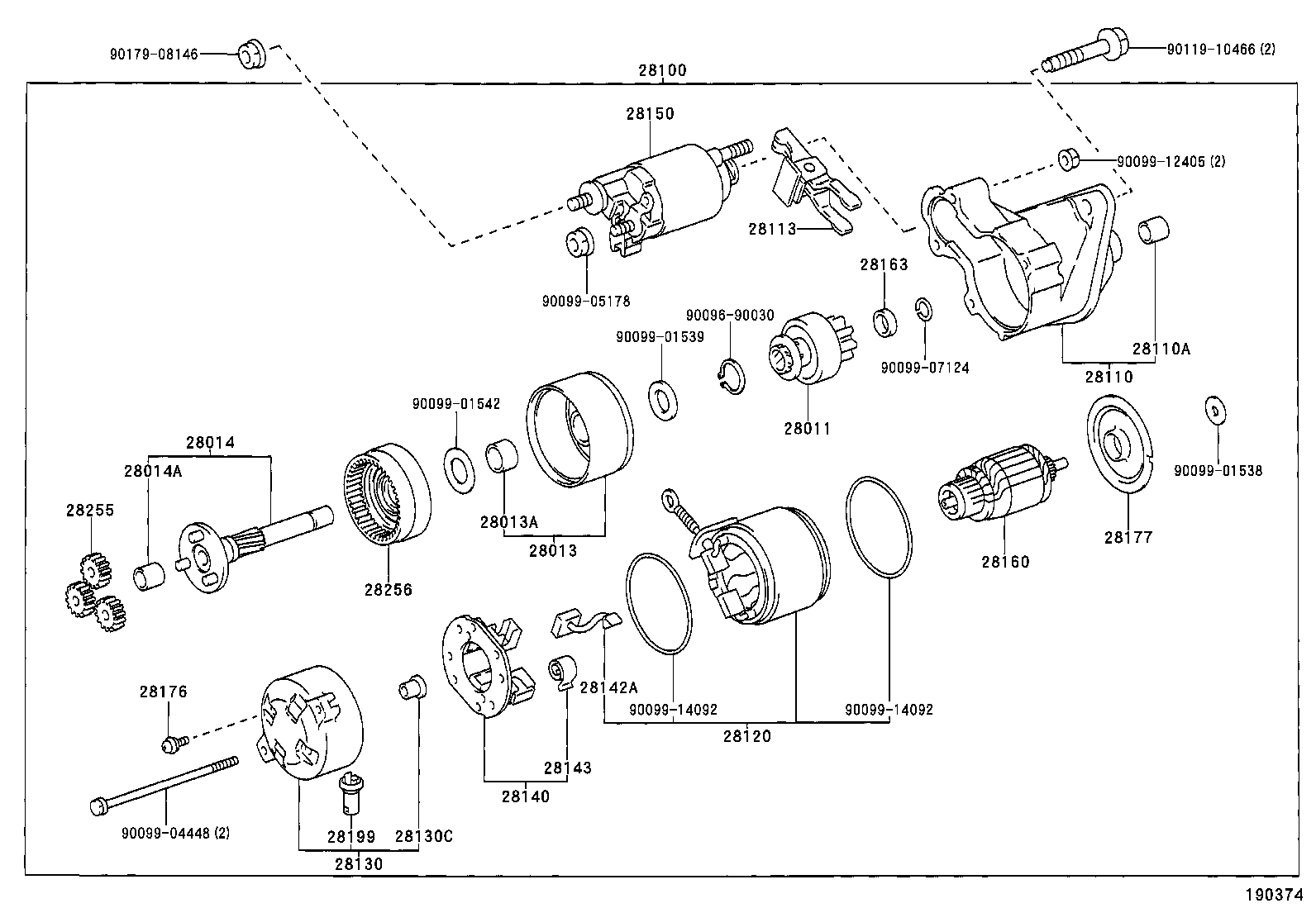 28100-02080 STARTER ASSY product image
