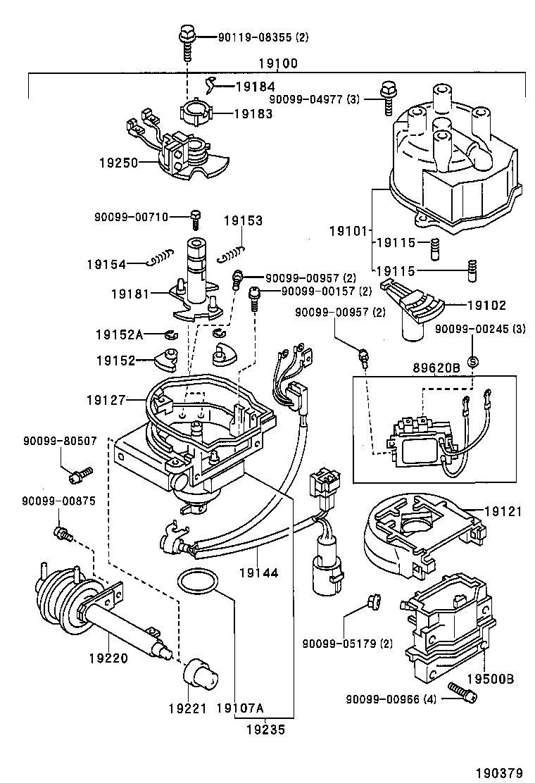19020-02010 DISTRIBUTOR ASSY product image