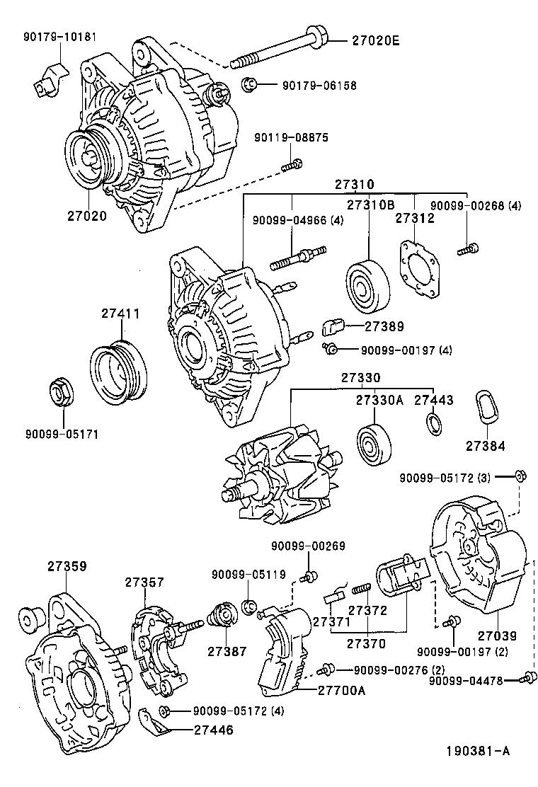 27039-02100 COVER, ALTERNATOR REAR END product image