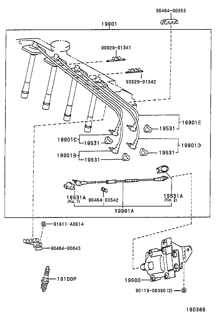19590-74290 CORD, COIL RESISTIVE product image