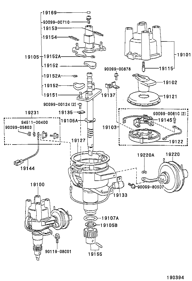 19195-72090 GEAR, SPIRAL, DISTRIBUTOR product image