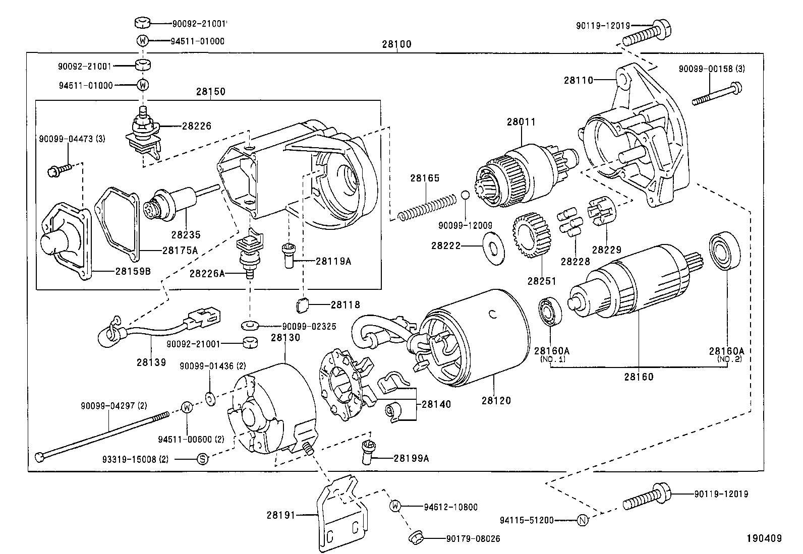 28113-04030 LEVER, STARTER PINION DRIVE product image