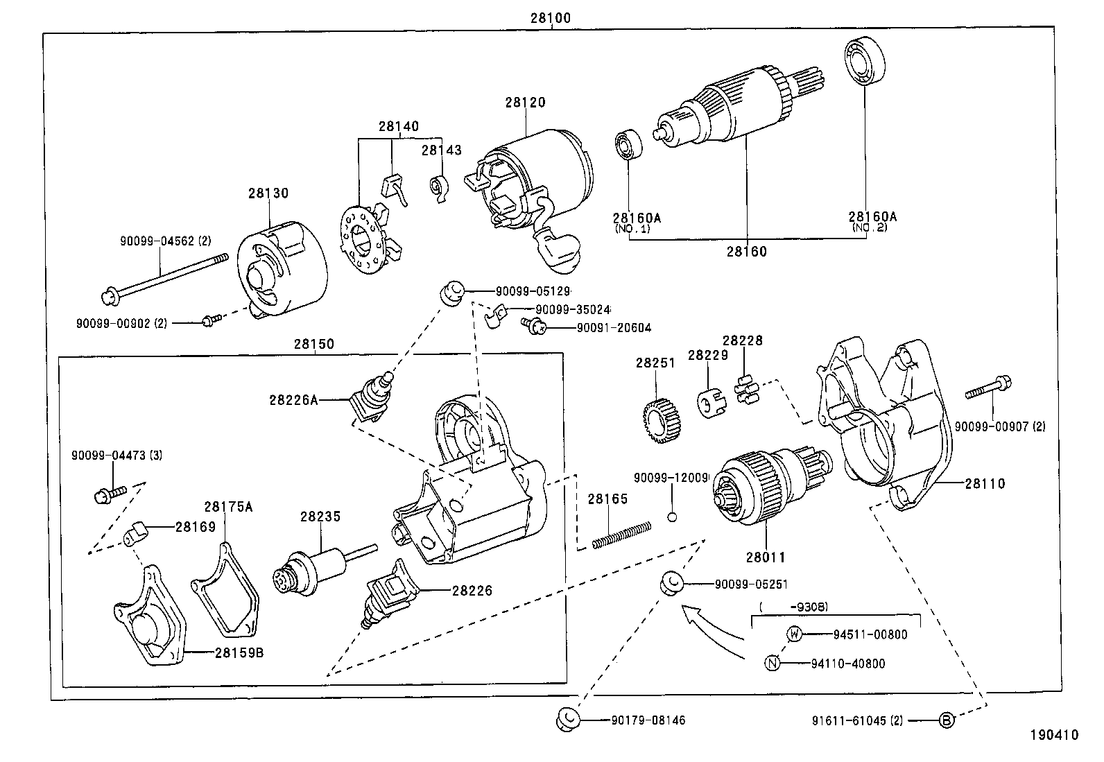 28113-04030 LEVER, STARTER PINION DRIVE product image