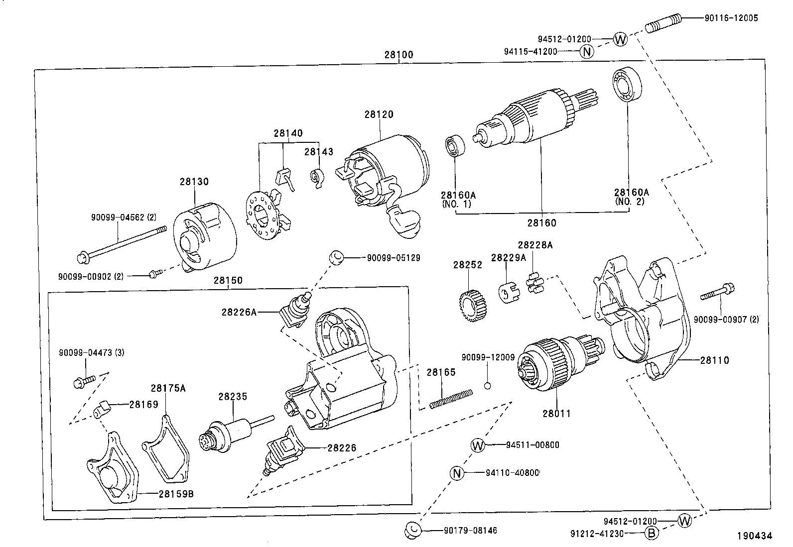 28130-66020 FRAME ASSY, STARTER COMMUTATOR END product image