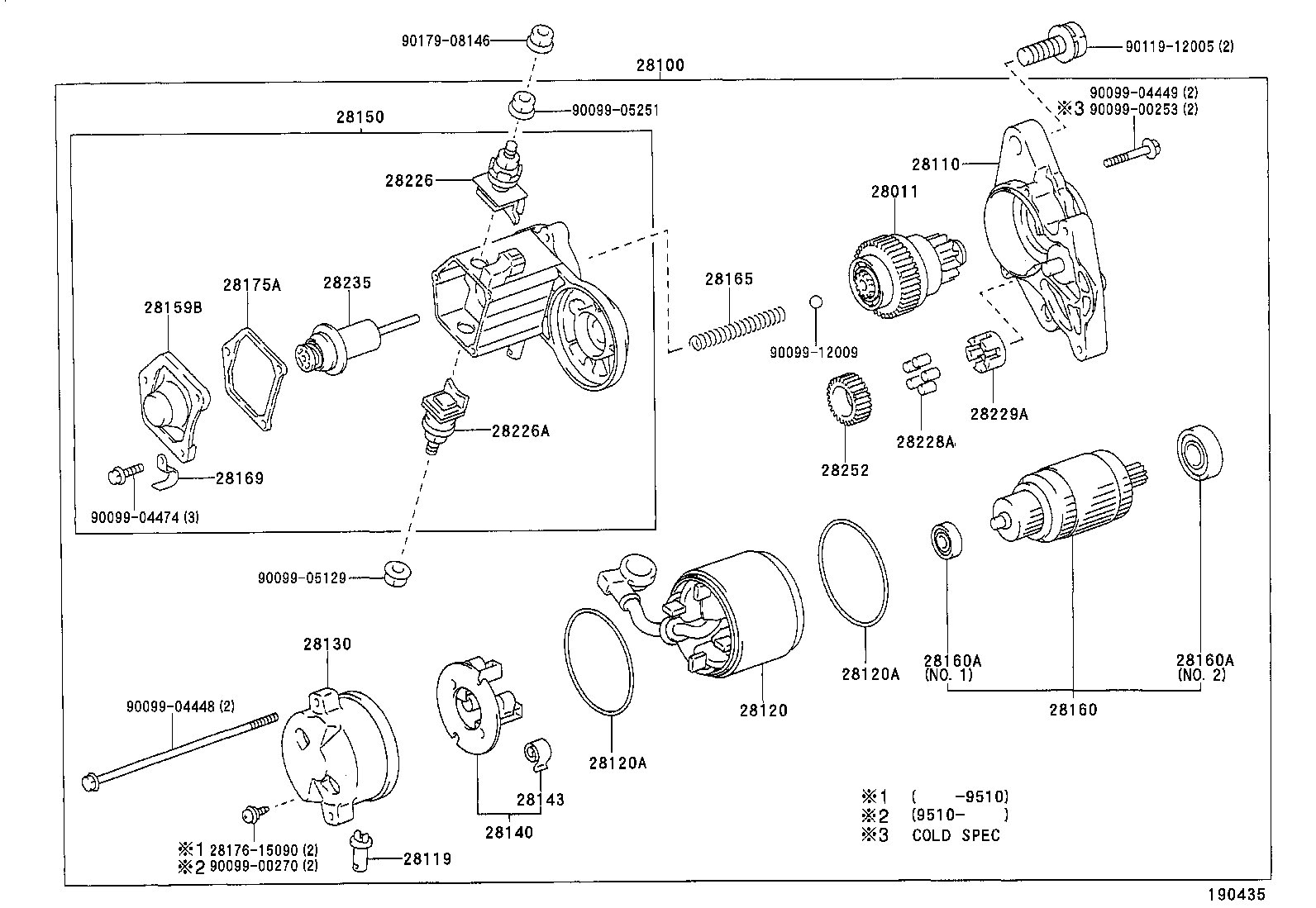 28130-66020 FRAME ASSY, STARTER COMMUTATOR END product image