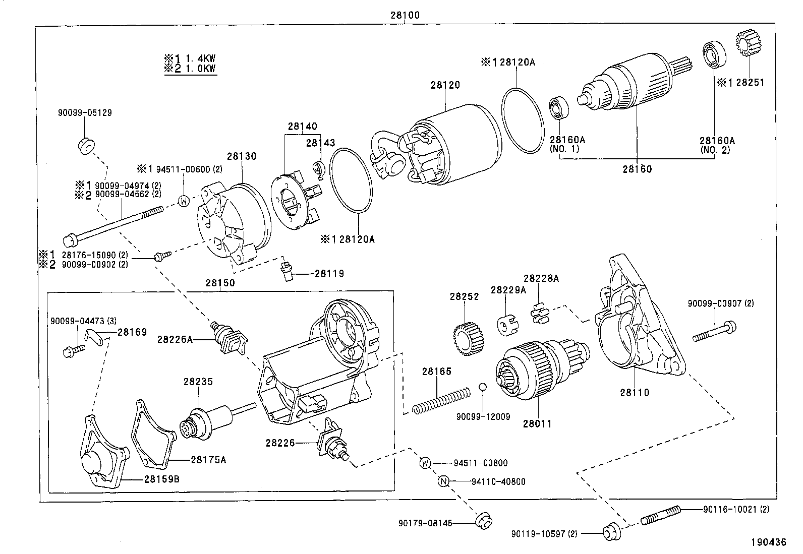 28130-66020 FRAME ASSY, STARTER COMMUTATOR END product image