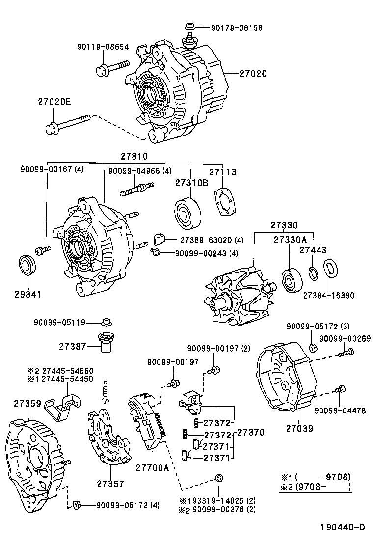27060-30150 ALTERNATOR ASSY product image