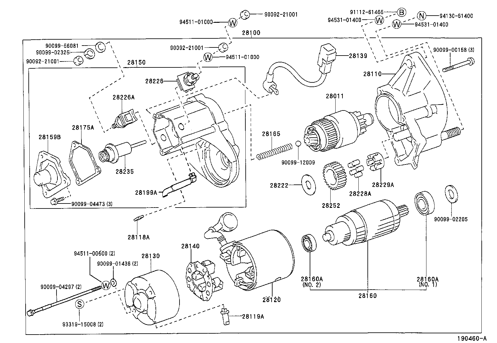 28133-89101 FRAME ASSY, STARTER COMMUTATOR END product image