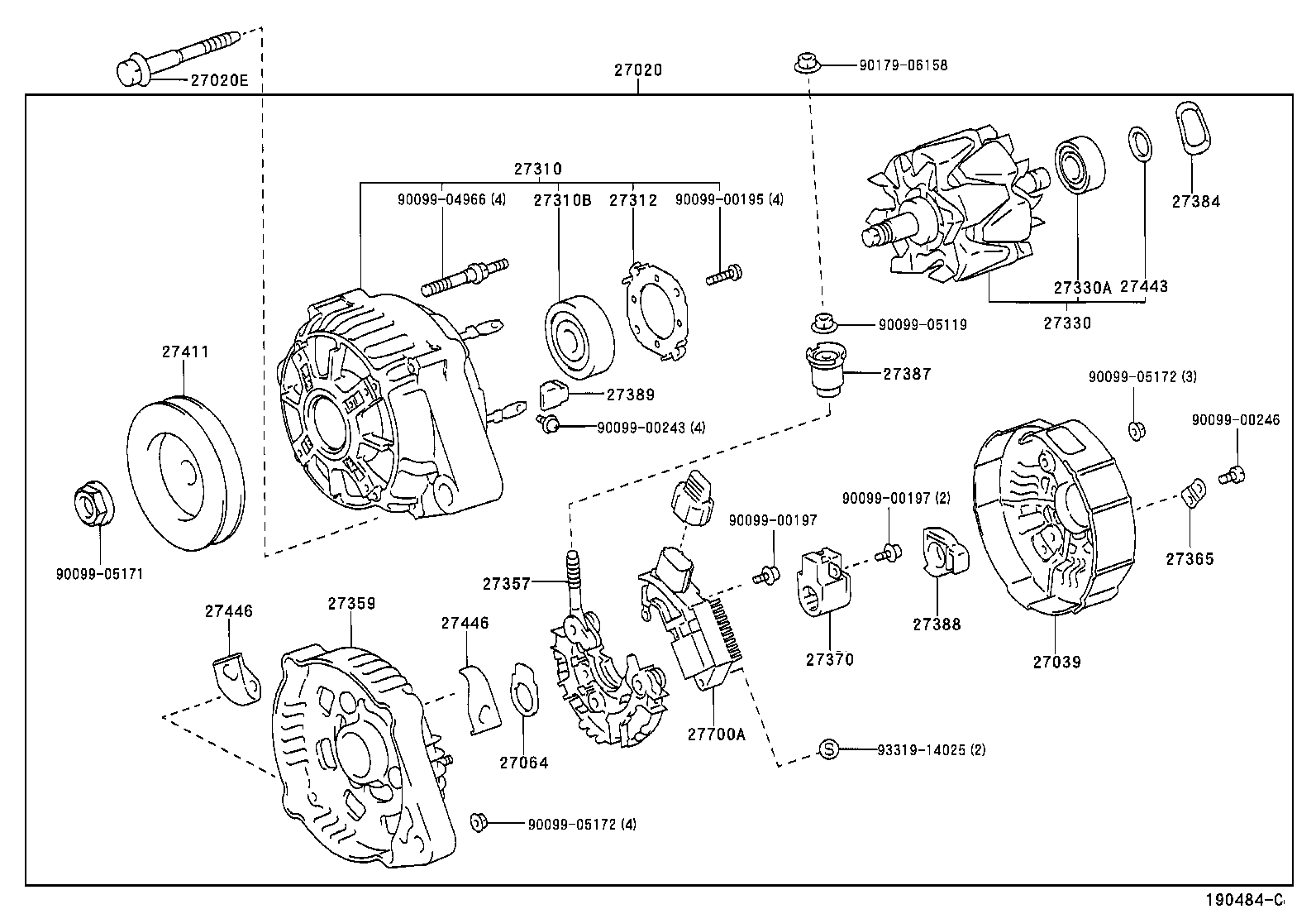 27411-74550 PULLEY, ALTERNATOR product image