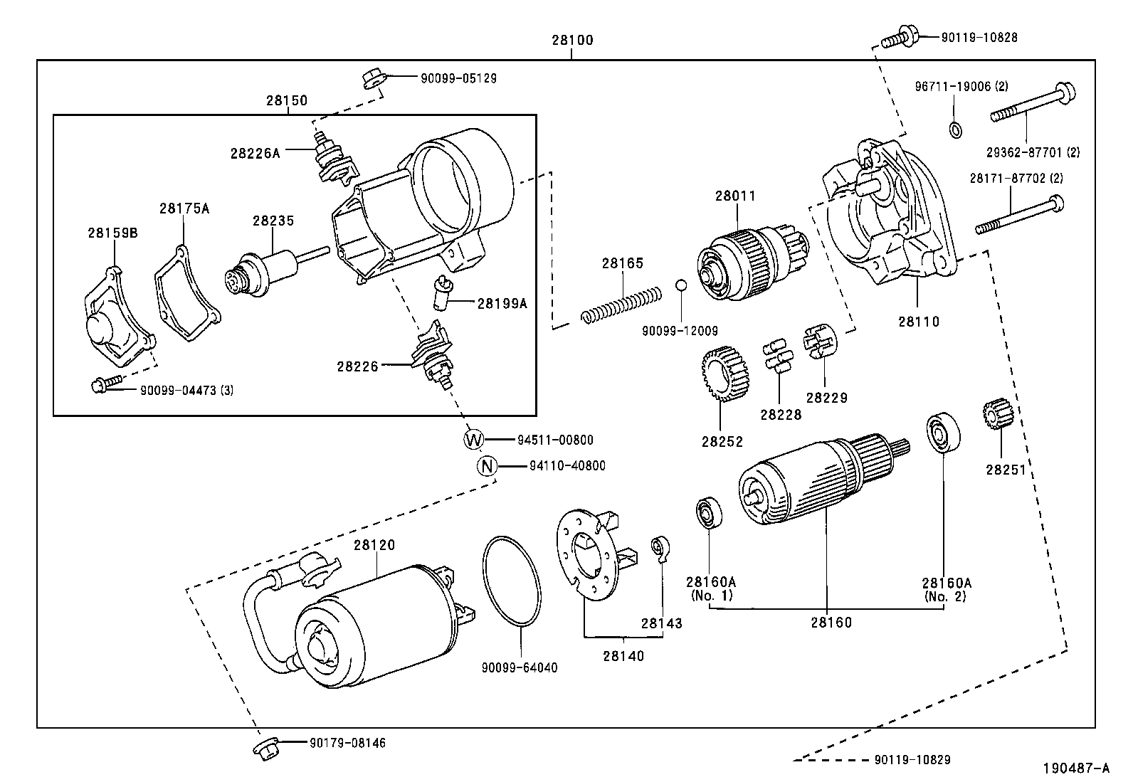 28150-74250 SWITCH ASSY, MAGNET STARTER product image