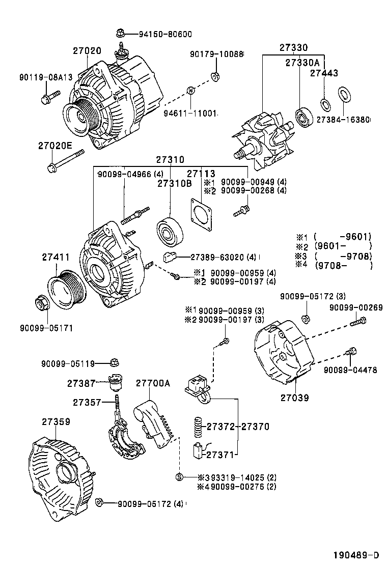 27060-30150 ALTERNATOR ASSY product image