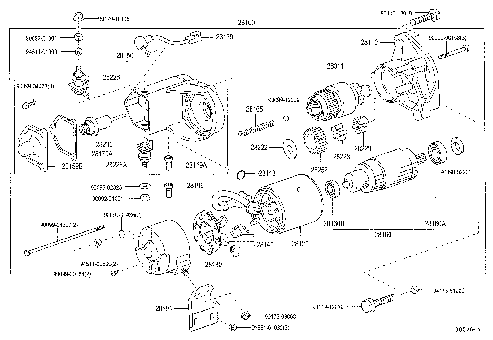 28100-30050 STARTER ASSY product image