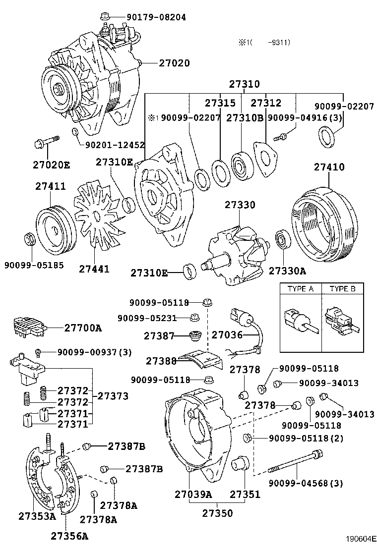 S2936-71090 SEAL, ALTERNATOR PLATE product image