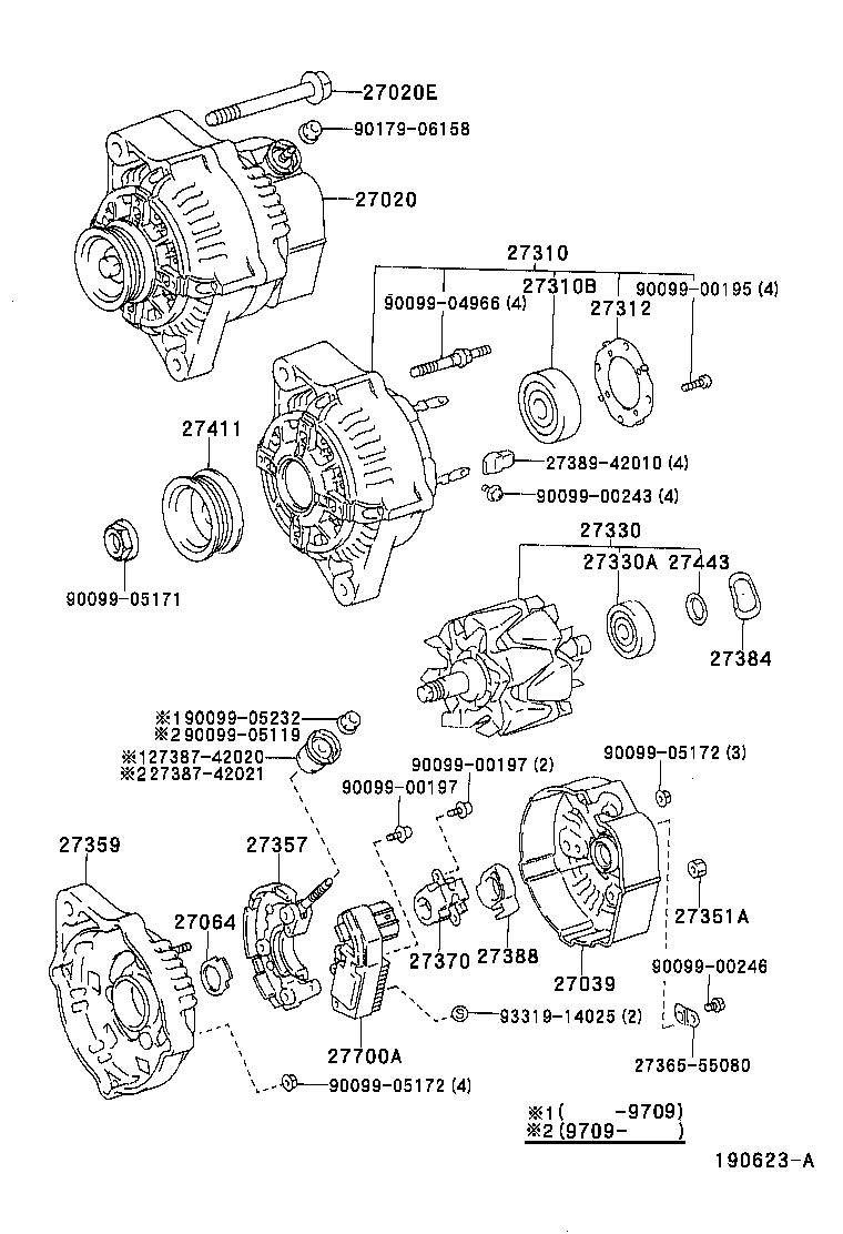 27060-74740 ALTERNATOR ASSY product image