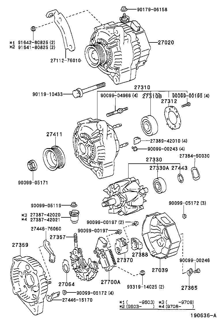 27060-76020 ALTERNATOR ASSY product image