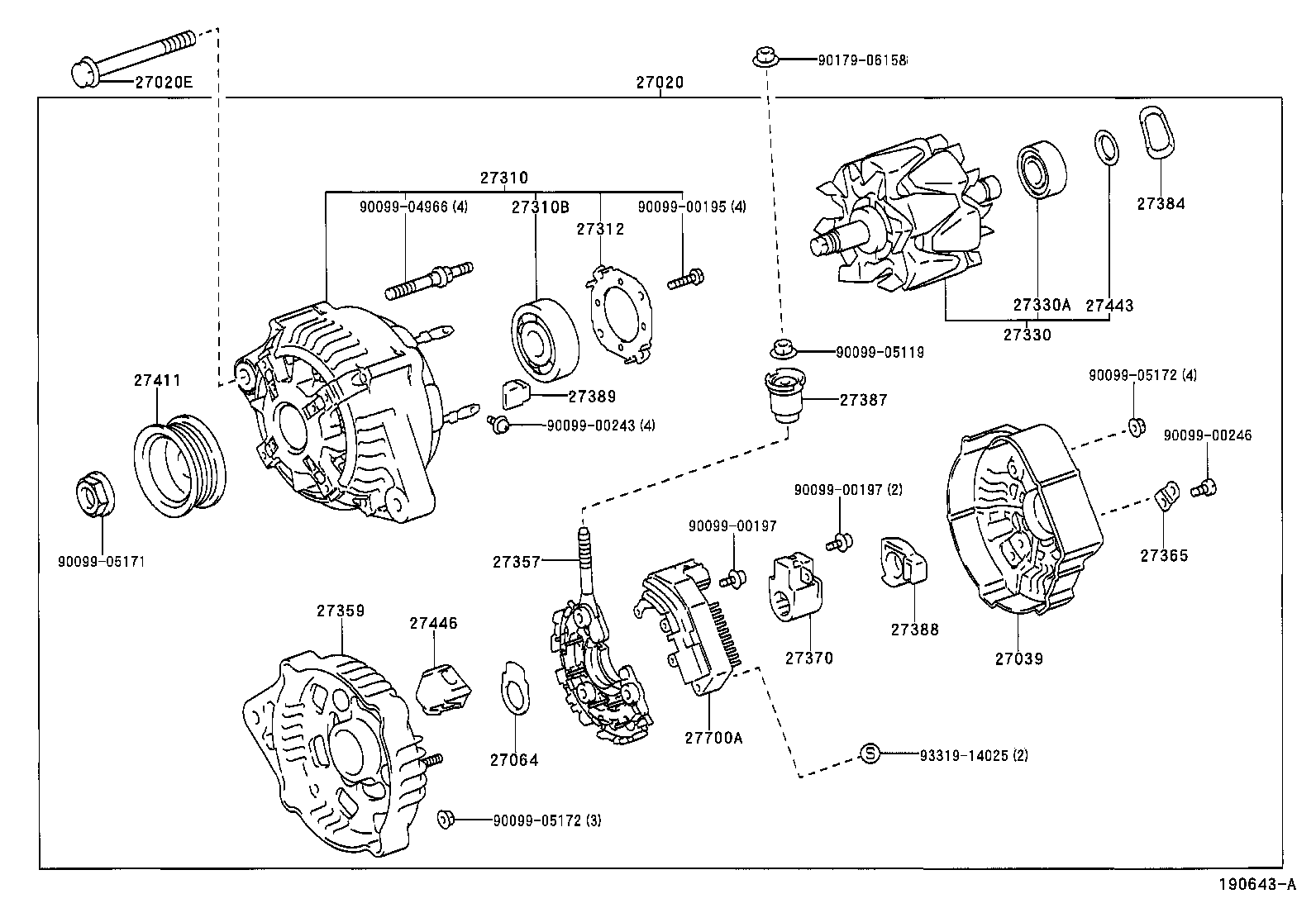 27060-28100 ALTERNATOR ASSY product image