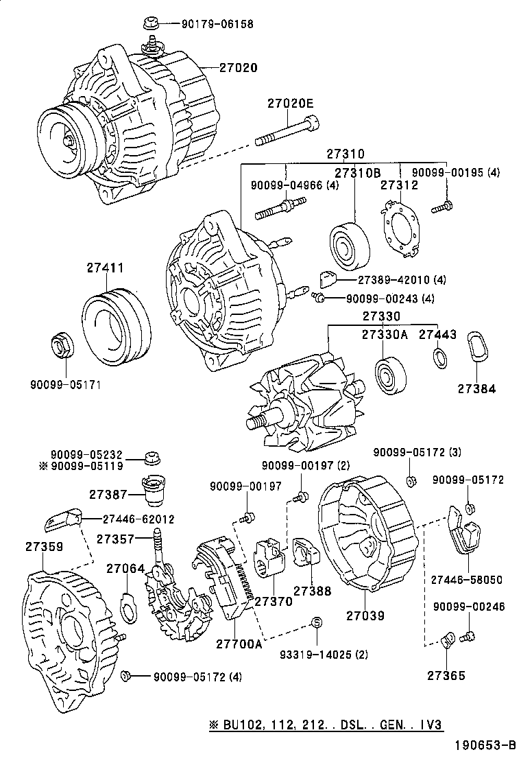 27039-58400 COVER, ALTERNATOR REAR END product image