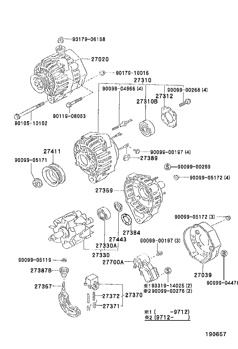 27359-16181 FRAME, ALTERNATOR RECTIFIER END product image