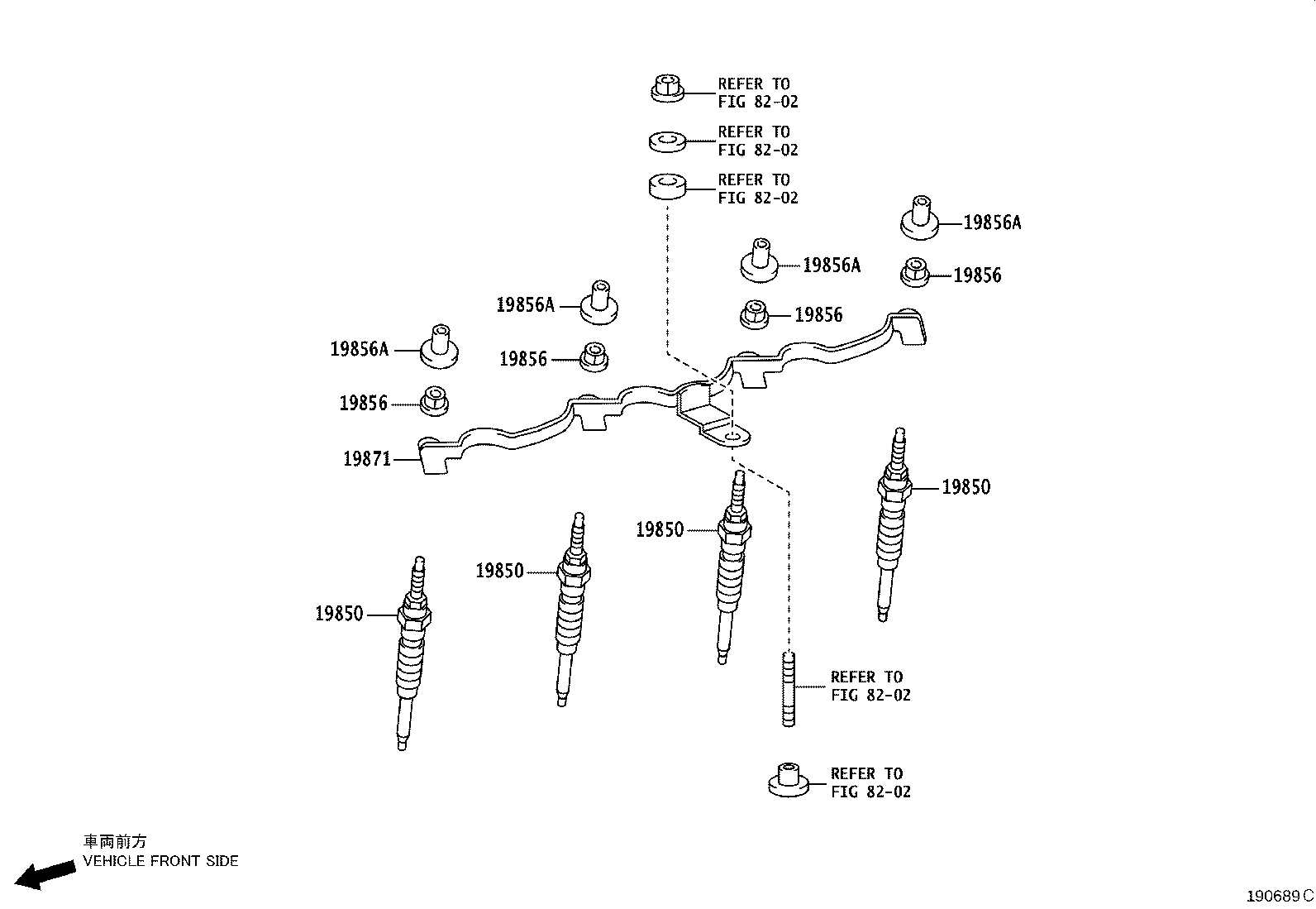 19968-70050 BRACKET, IGNITION COIL product image